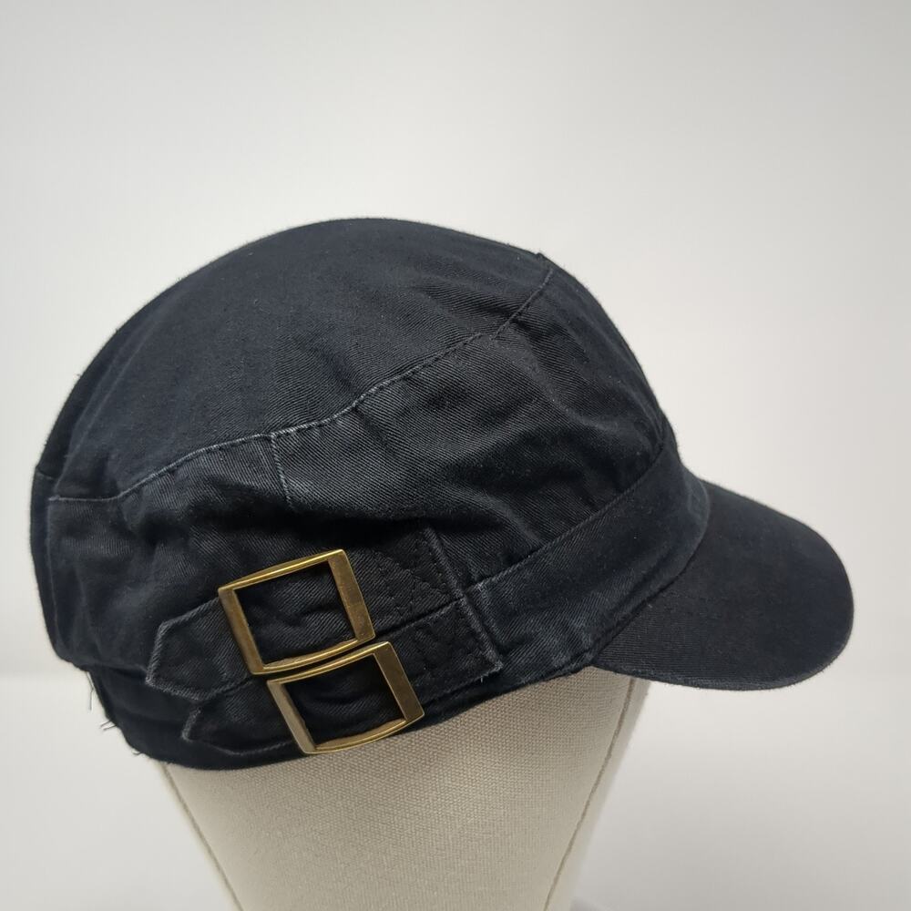 Scala Pronto Fitted Cadet Army Cap Hat Solid Blac… - image 5